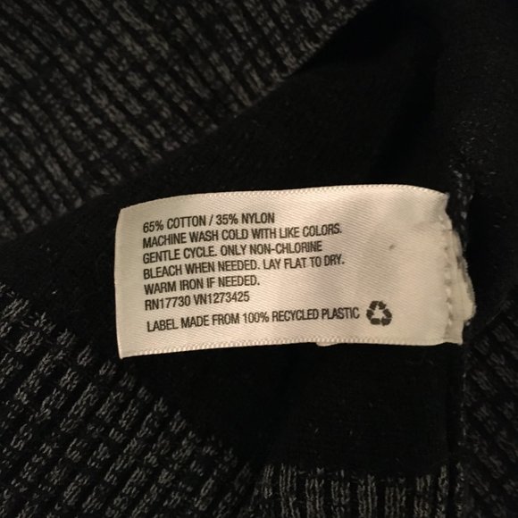 Grungewear Wide Neck Cotton Blend Marled Sweater - Picture 4 of 5